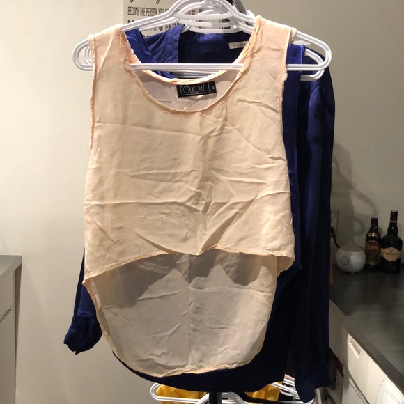 Follow Bundle of Crop Asymmetric Tanks - Picture 3 of 3